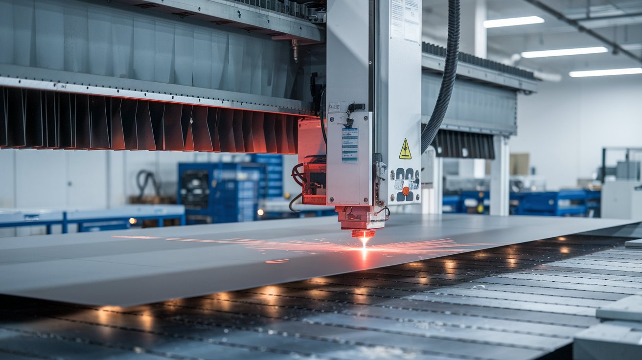 a-photo-of-a-fiber-laser-cutting-machine-in-action