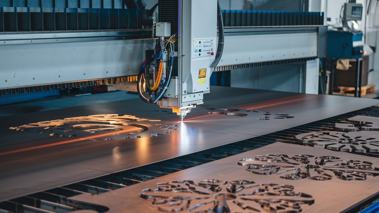 a-photo-of-a-fiber-laser-cutting-machine-in-action