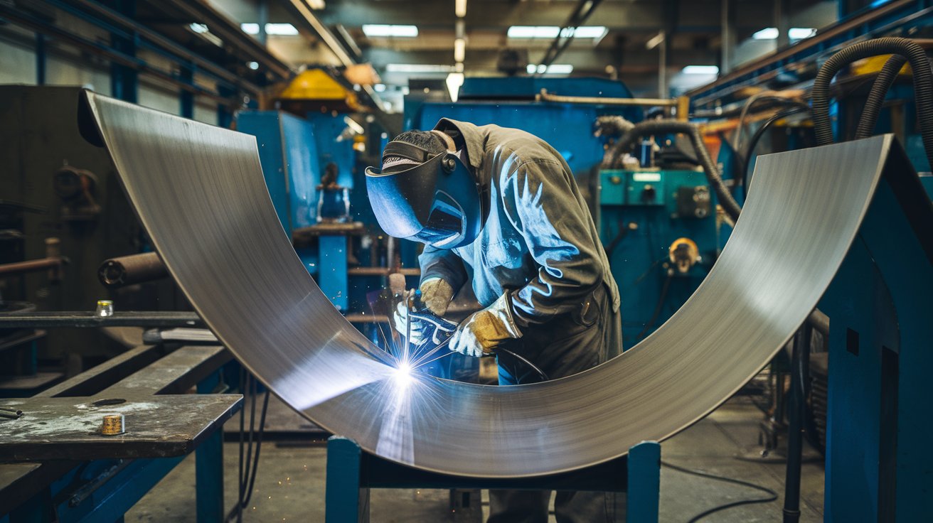 a-photo-of-a-worker-welding-and-bending-MIG-&-TIG- Welding